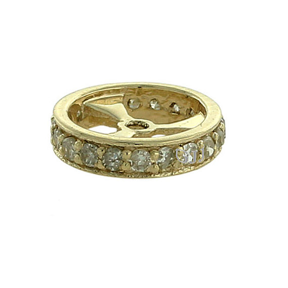 gold diamond beads