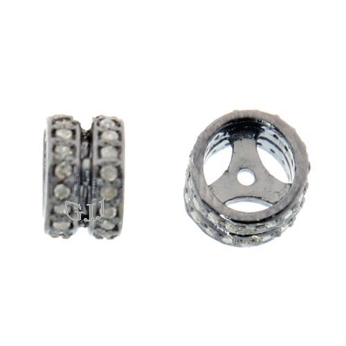 10 pcs Pave Diamond Spike Charm Pendant 925 Sterling Silver Charm,Pave diamond Finding,jewelry making supplies 12mmx3mm BulkLot DP027