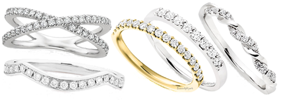 online diamond jewelry 25 cents 14 k Yellow gold diamond wedding band ring  studded with G/H SI 10 diamonds
