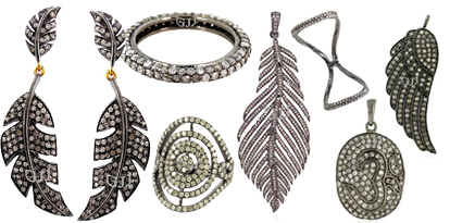 10 pcs Pave Diamond Spike Charm Pendant 925 Sterling Silver Charm,Pave diamond Finding,jewelry making supplies 12mmx3mm BulkLot DP027